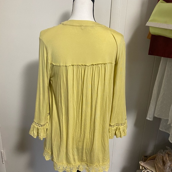 Boho yellow blouse - Picture 2 of 2